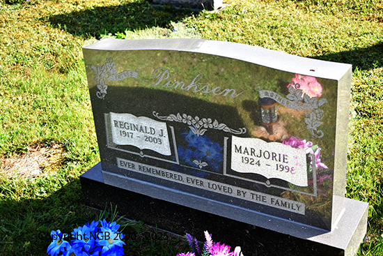 Reginald J, & Marjorie Pinksen