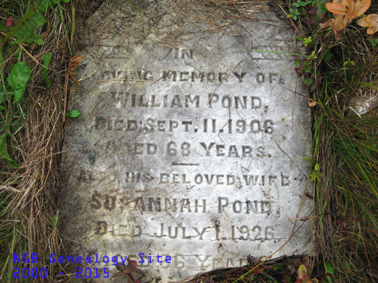 William & Susannah Pond