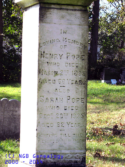 Henry & Sarah Pope