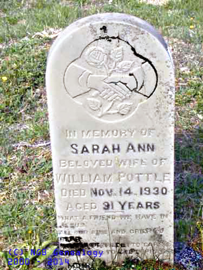 Sarah Ann POTTLE