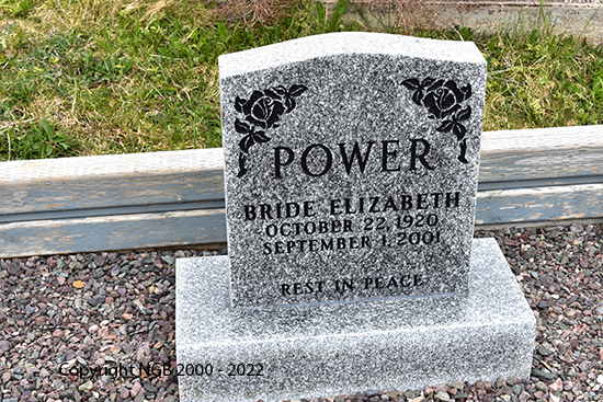 Bride Elizabeth Power
