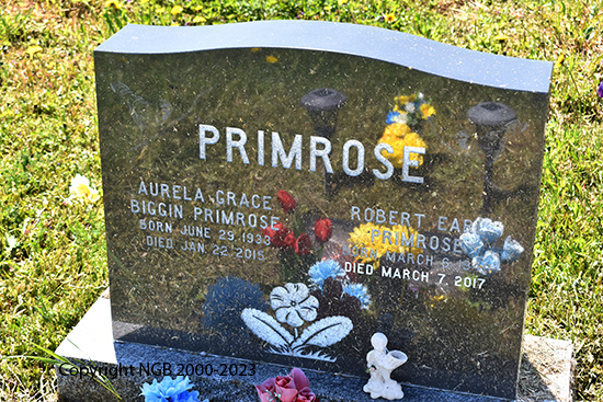 Robert Earls & Aurela Grace Biggin Primrose