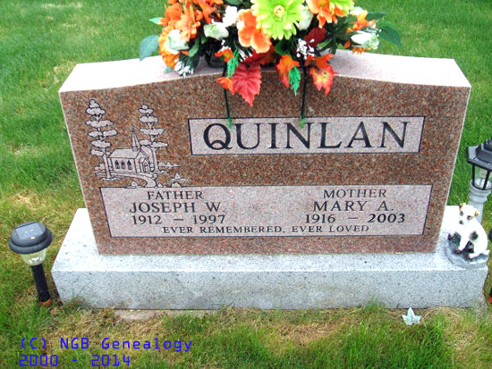 Joseph W. & Mary A. Quinlan