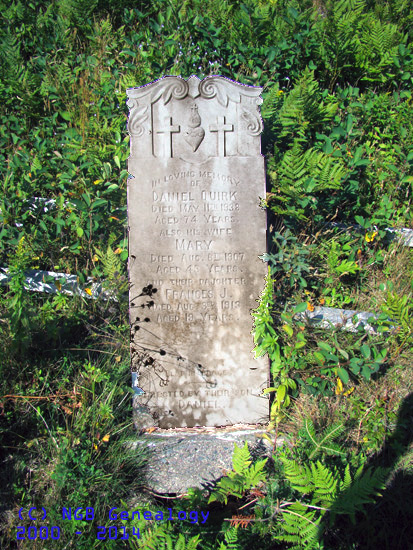 daniel, Mary, and Frances Quirk