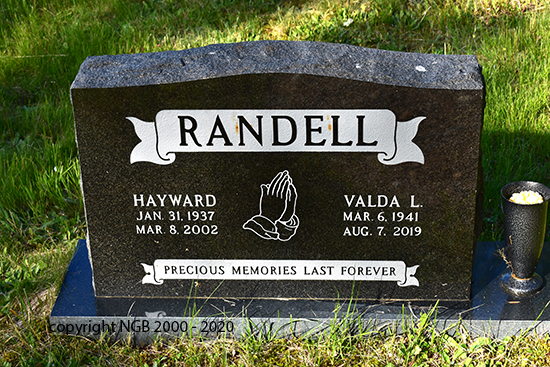 Hayward & Valda L. Randell
