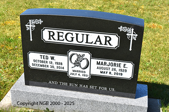 Ted W. & Marjorie E. Regular