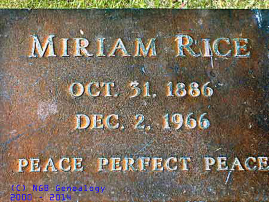 Miriam RICE
