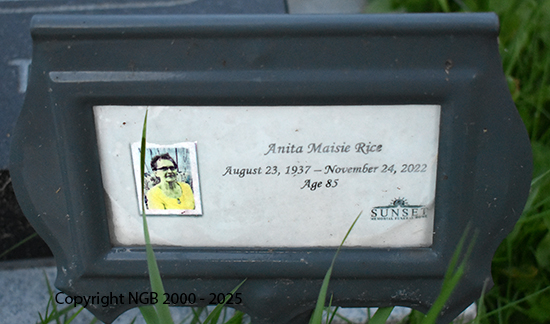 Sidney John & Anita Maisie Rice