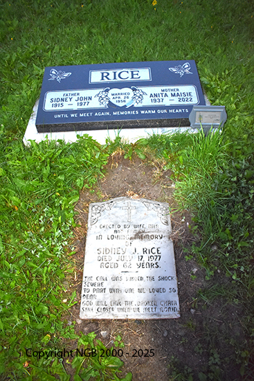 Sidney John & Anita Maisie Rice