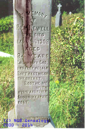 Richard Newell Headstone