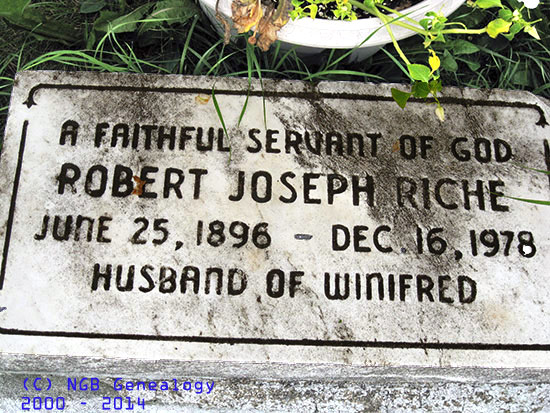 Robert zjoseph Riche