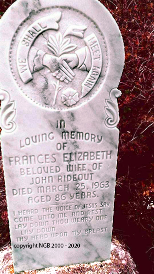 Frances Elizabeth Rideout