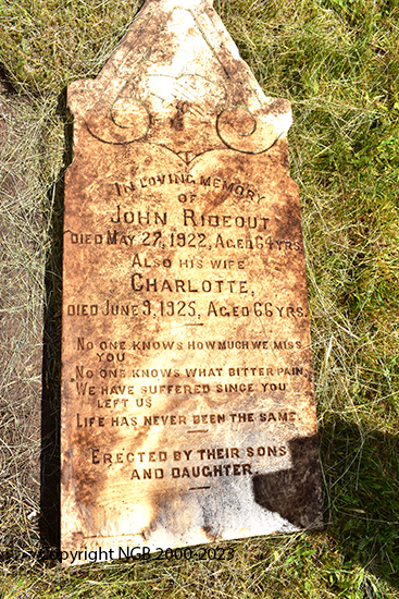 John & Charlotte Rideout