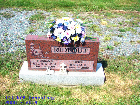 Reginald A. and Retha B. Rideout