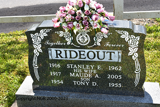 Stanley, Maude A, & Tony D. Rideout