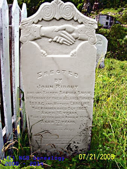 Isaac and Caroline RIDOUT