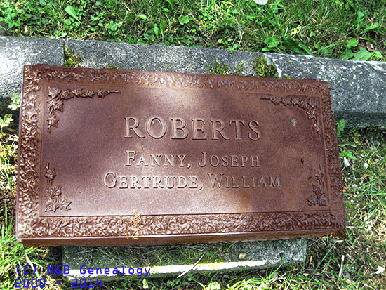 FAnny, Joseph, Gertrude & William Roberts