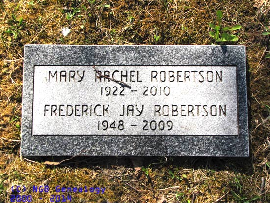 Mary Rachel and FrederickJay Robertson