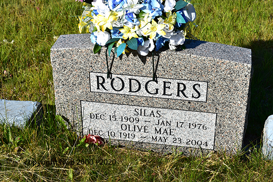 Silas *amp; Olive Mae Rodgers