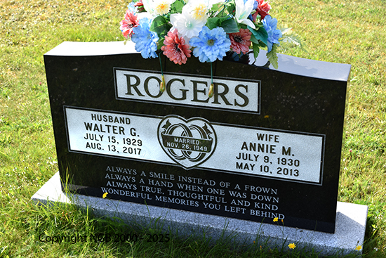 Walter G. & Annie M. Rogers