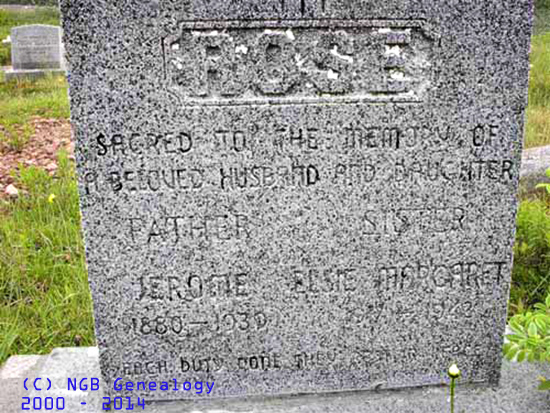 Jerome & Elsie Margaret Rose