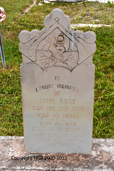 John & Elizabeth Sarah Rose