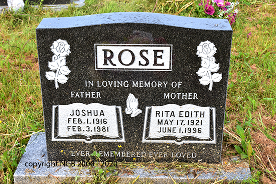 Joshua & Rita Edith Rose