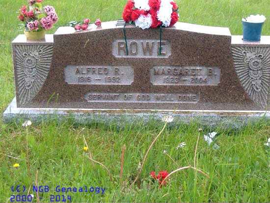 ALFRED AND MARGARET ROWE