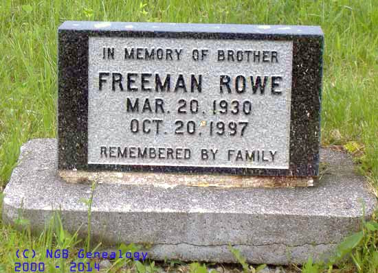 FREEMAN ROWE