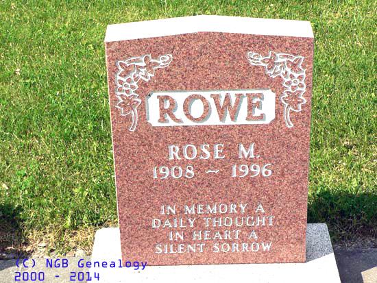 ROSE M. ROWE