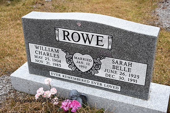 William Charles & Sarah Belle ROWE