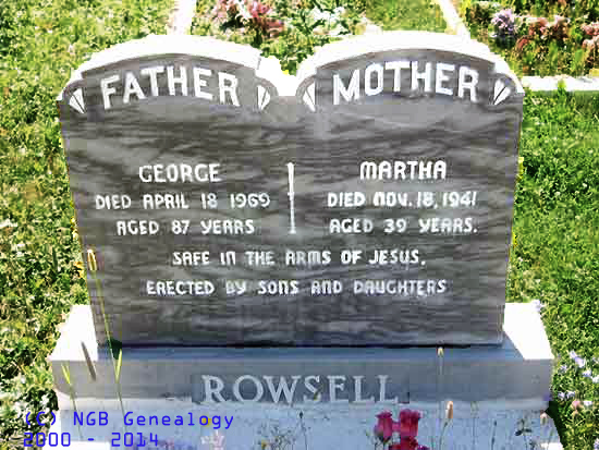 George and Martha Rowsell