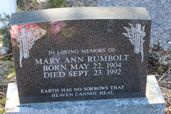Mary Ann Rumbolt