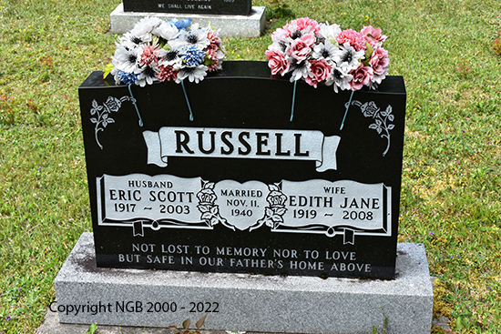 Eric Scott & Edith Jane Russell