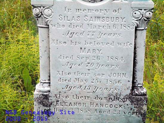 Silas, Mary, John & Eleanor Sainsbury