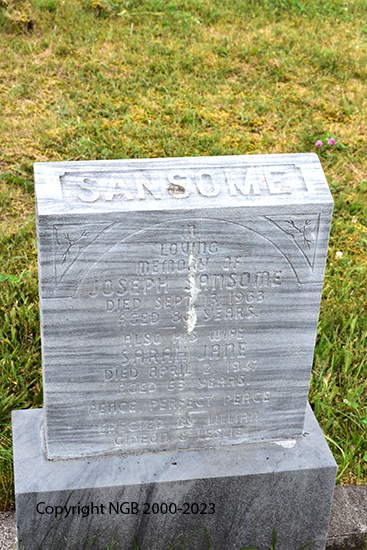 Joseph & Sarah Jane Sansom