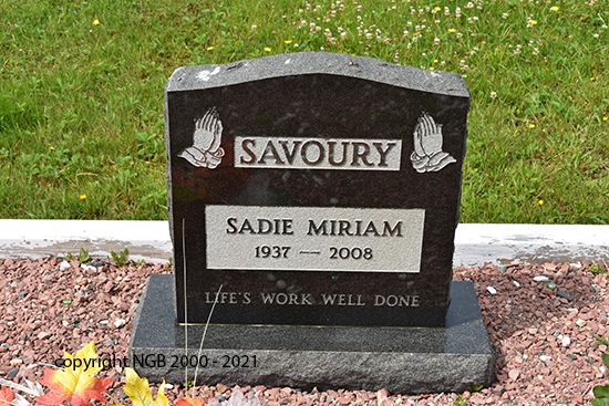 Sadie Miriam Savoury