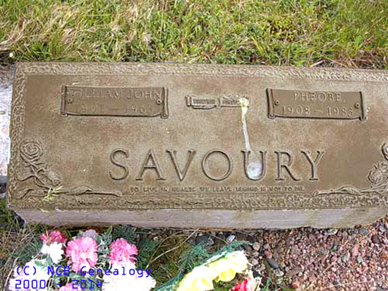 William John & Pheobe Savoury