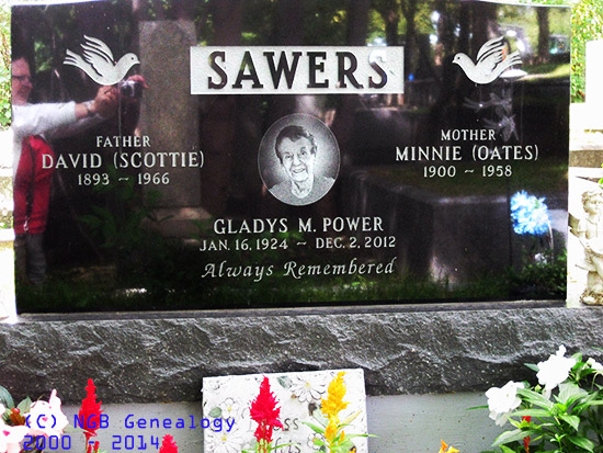 DAvid, Minnie & Gladys Sawers
