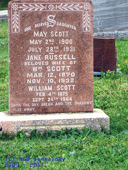 May, Jane & William Scott