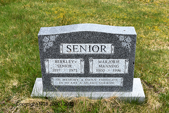 Berkley & Marjorie Senior