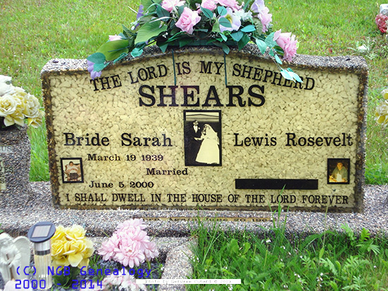 Lewis Rosevelt & Bride Sarah Shears