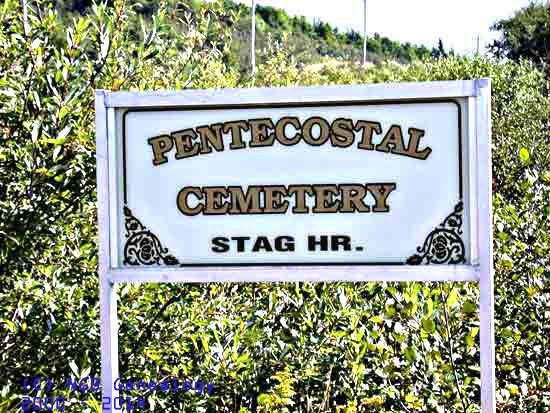 Sign at Entrance to Cemetery