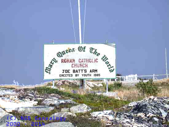 View of Cemetery Sign
