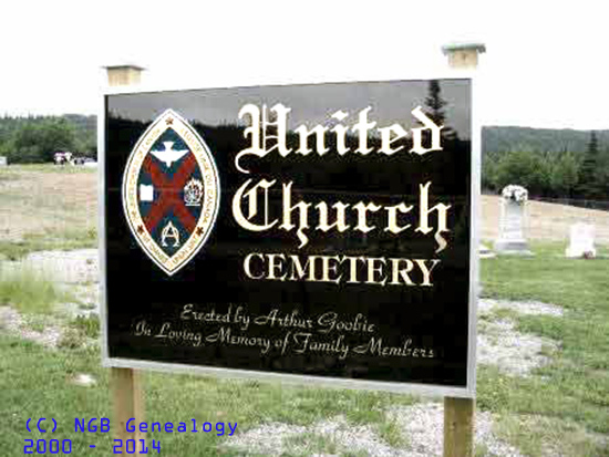 Entry Sign for Clarenville United Cemetery