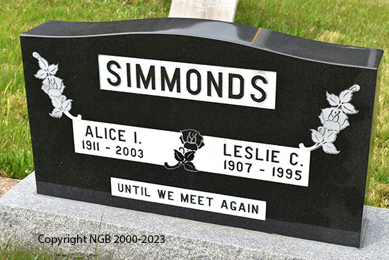 Leslie C. & Alice I. Simmonds