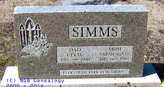 Cecil and Sarah Simms