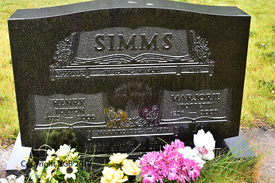 Henry Burton & Marjorie (Bobbett) Simms