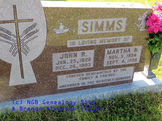 John R. & Martha N. Simms