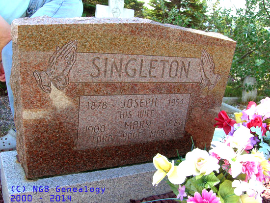 Joseph and Mary Singleton